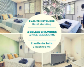 Villa Poète avec jardin 3 Chambres Parking gratuit, Tournefeuille